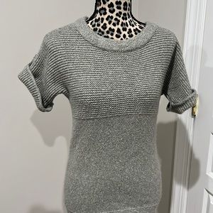 Gray tunic sweater